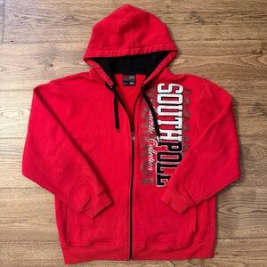 South Pole Authentic Collection Hoodie Full Zip Logo 2XL Pockets Y2K Vintage